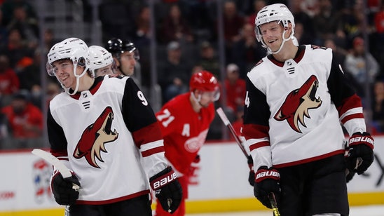 Keller scores twice to lead Coyotes past Red Wings 5-2