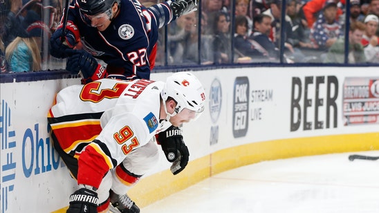 Rittich stops 43 shots as Flames beat Blue Jackets 3-0