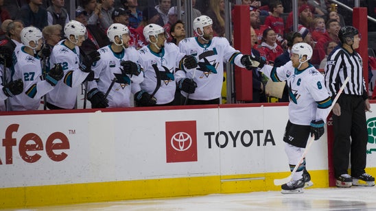 Hertl completes hat trick, Sharks beat Caps 7-6 in overtime