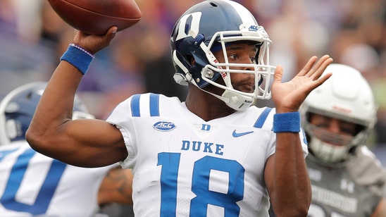 With Jones out, Duke turns to Harris at QB