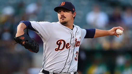 Tigers starter Blaine Hardy holds A’s hitless through 6