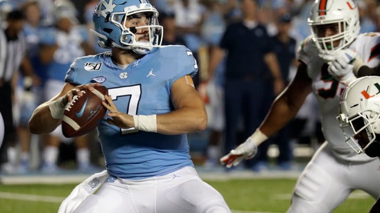 Newsome's late TD catch puts North Carolina past Miami 28-25