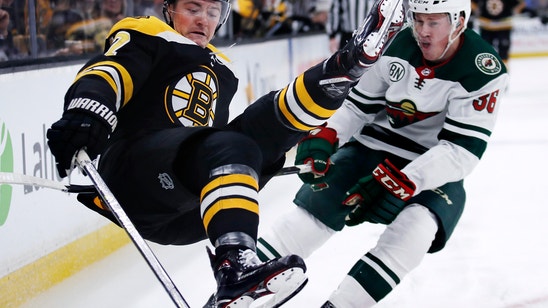 Rask stops 24 shots, Bruins shut out Wild 4-0