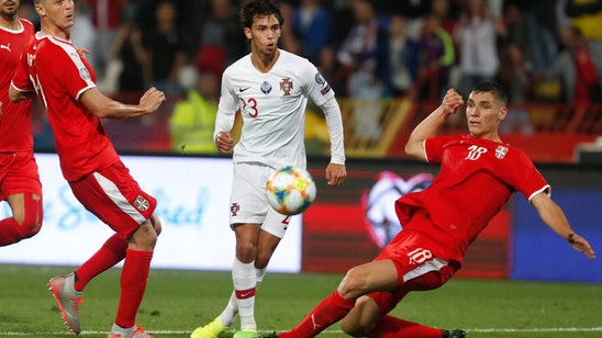 Ronaldo scores, Portugal beats Serbia 4-2 in Euro qualifier