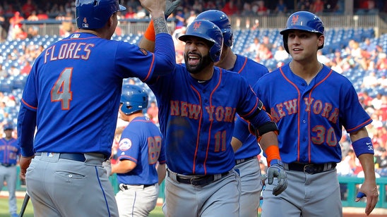 Bautista drives in 7, Mets set record in 24-4 win over Phils