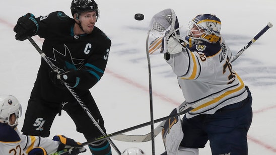 Girgensons' late goal lifts Sabres over Sharks 4-3