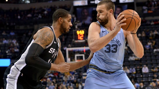 Gasol leads Grizzlies past Spurs 96-86 ending Memphis skid