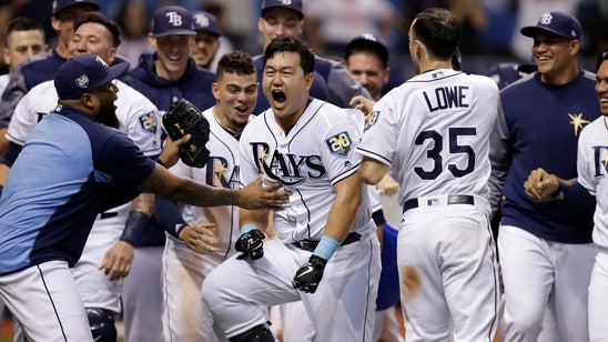 Choi hits 2-run HR with 2 outs in 9th, Rays beat Indians 6-5