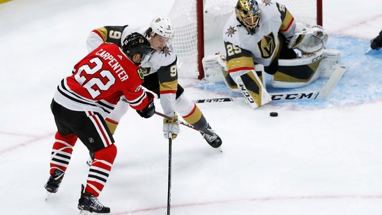 Fleury helps Golden Knights beat Blackhawks 2-1 in shootout