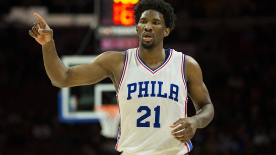 Philadelphia 76ers Joel Embiid Plays Phillyball For Home Crowd