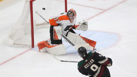 Keller's two goals, big 1st period send Coyotes past Flyers