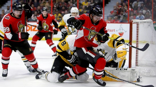 Dzingel scores in overtime, Senators beat Penguins  2-1