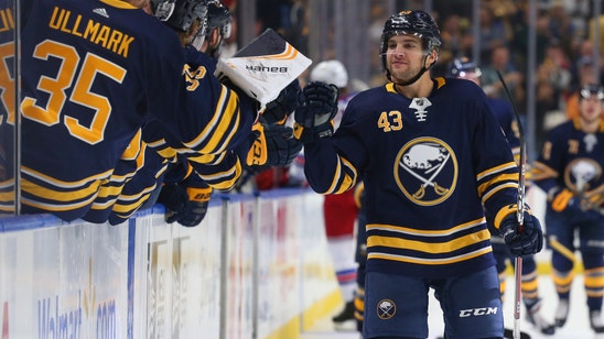 Sheary scores twice in Sabres’ 3-1 win over Rangers