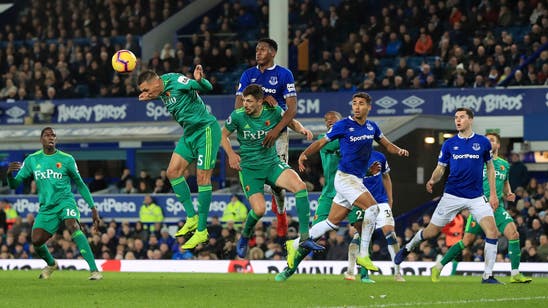 Digne’s last-gasp free kick earns Everton 2-2 draw v Watford