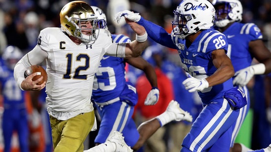 Book throws 4 TDs, No. 15 Notre Dame routs Duke 38-7