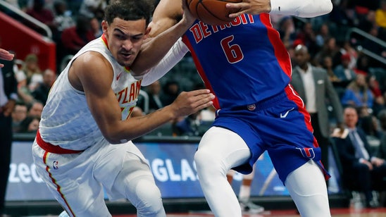 Pistons score 76 in first half, rout Hawks 128-103