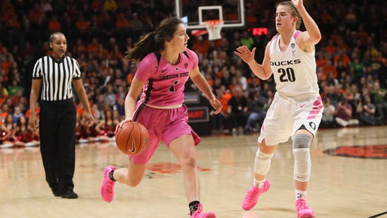 No. 12 Oregon State holds off No. 2 Oregon 67-62