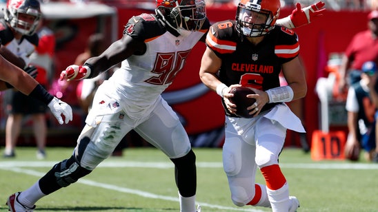 AP source: Hit on Browns QB Mayfield expected to draw fine