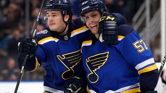 Blues beat Lightning 3-1 to spoil Maroon’s homecoming