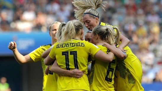 Sweden beats England 2-1 to take third at Women's World Cup