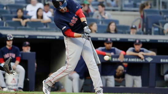 Red Sox slugger Martinez scratched with back tightness