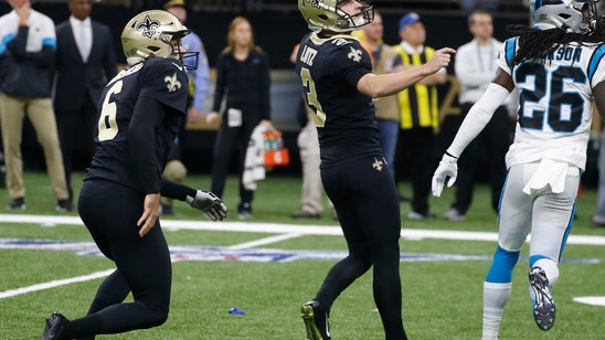 Lutz’s kick lifts Saints to dramatic 34-31 win over Panthers