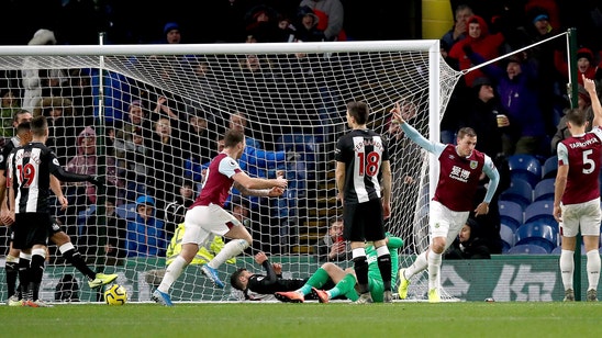 Burnley ends losing streak with 1-0 win over Newcastle