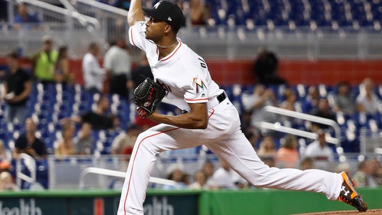 Alcantara dazzles on the mound, Marlins top Phillies 2-1