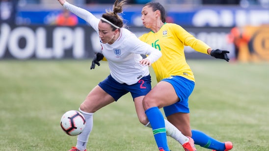Mead's goal gives England 2-1 victory over Brazil