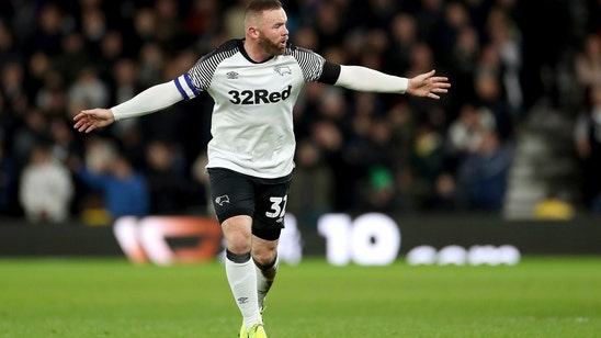 Rooney makes winning debut for Derby in England's 2nd tier