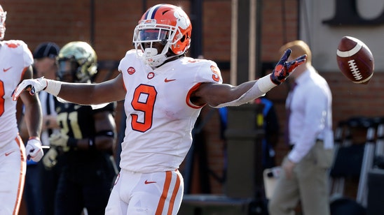 Etienne leads No. 4 Clemson past Wake Forest, 63-3