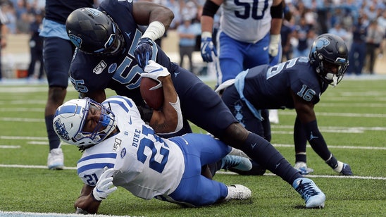 Surratt's goal-line interception lifts UNC past Duke 20-17