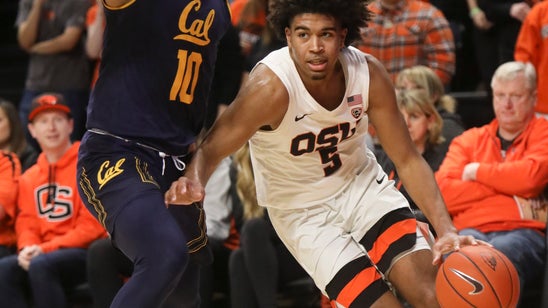 Thompson scores 20 as Oregon State holds off Cal, 79-71
