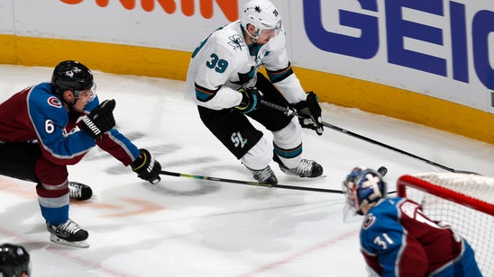 Couture scores 3 goals, Sharks beat Avs 4-2 in Game 3
