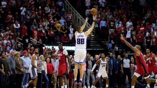 Bjelica's 3 at buzzer lifts Kings over Rockets 119-118