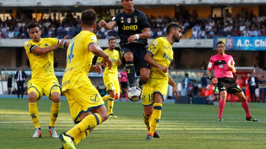 Ronaldo warms up to huge cheers ahead of Juventus debut