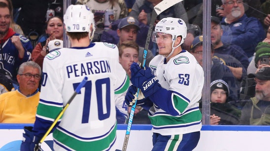 Boeser scores twice in Canucks' 6-3 win over Sabres