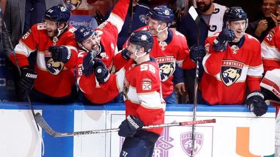 Acciari has second straight hat trick, Panthers beat Stars