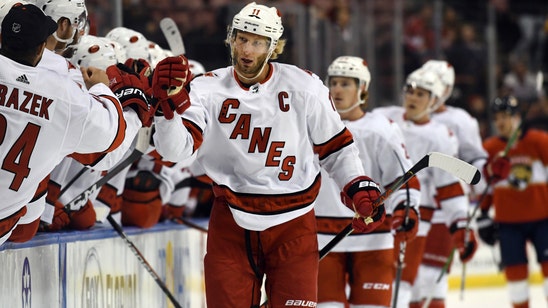 Dzingel nets 2, Hurricanes top Panthers 6-3 for 4th straight