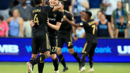 Vela scores 17th goal, Rossi gets 9th; LAFC beats Sporting