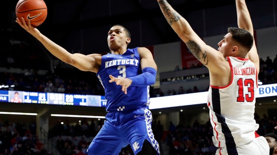 No. 6 Kentucky earns hard-fought 80-76 win over Mississippi