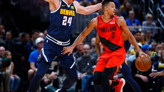 McCollum leads Blazers past Nuggets 100-96