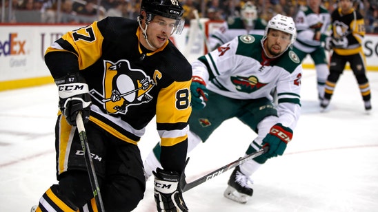Crosby posts goal, 3 assists in return, Pens rout Wild 7-3