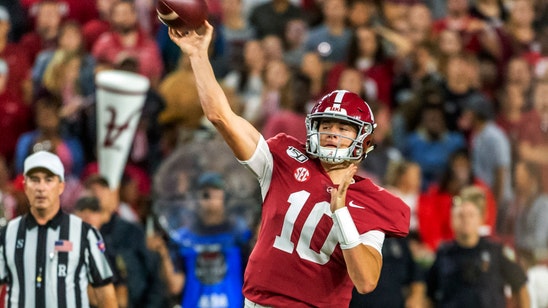 Mac Jones, No. 1 Alabama dominate Arkansas 48-7 minus Tua