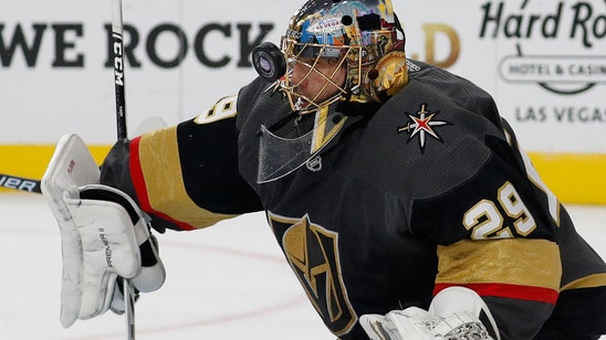 Fleury posts second straight shutout, Vegas beats Sharks 6-0