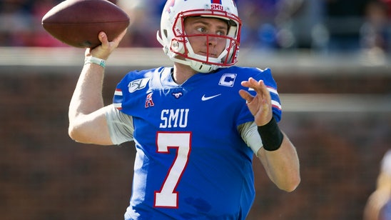 Buechele sets career marks as unbeaten SMU tops Temple 45-21