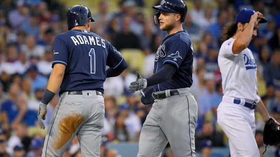 Meadows homers in 11th, Rays rally past Dodgers 8-7