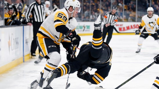 Nordstrom scores in OT, Bruins beat Penguins 2-1