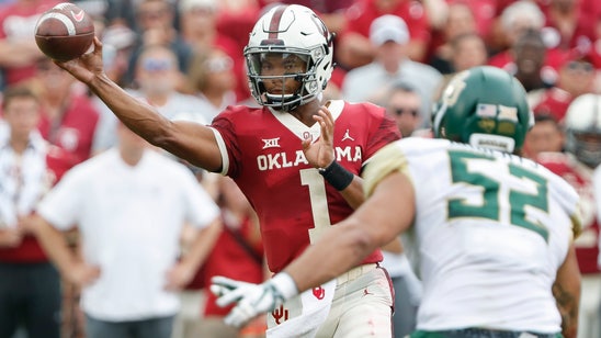 Murray throws for 6 TDs as No. 6 Oklahoma routs Baylor 66-33
