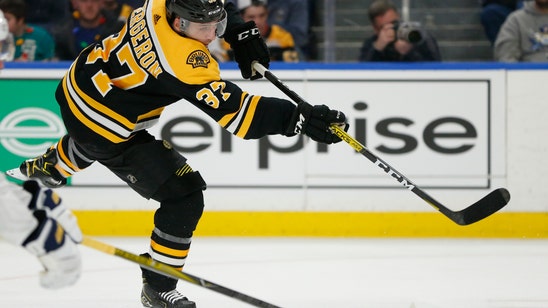 Bergeron's 3rd straight 2-goal game lifts Bruins over Sabres